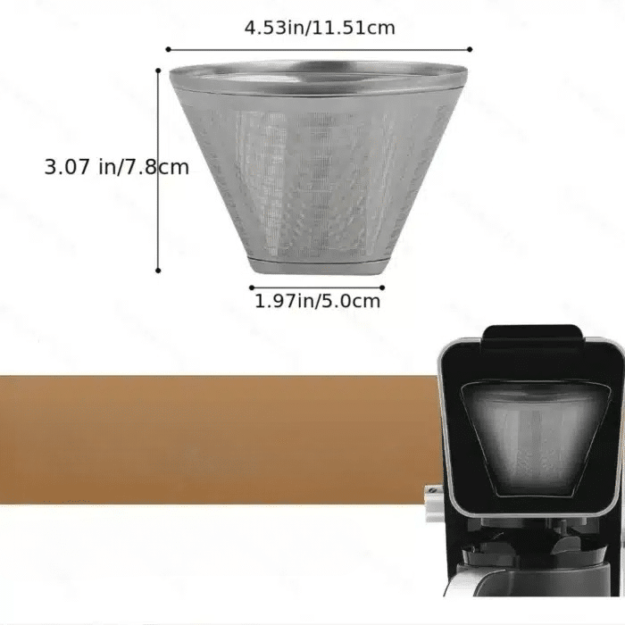 Filtre à Café Permanent en Acier Inoxydable pour Cafetière Ninja 304 - vue 6