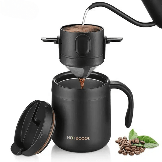 Filtre à Café Portable en Acier Inoxydable Goutte à Goutte 304 - vue 1