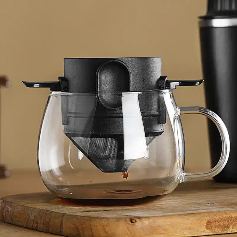Filtre à Café Portable en Acier Inoxydable Goutte à Goutte 304 - vue 2