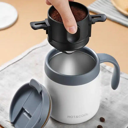 Filtre à Café Portable en Acier Inoxydable Goutte à Goutte 304 - vue 3