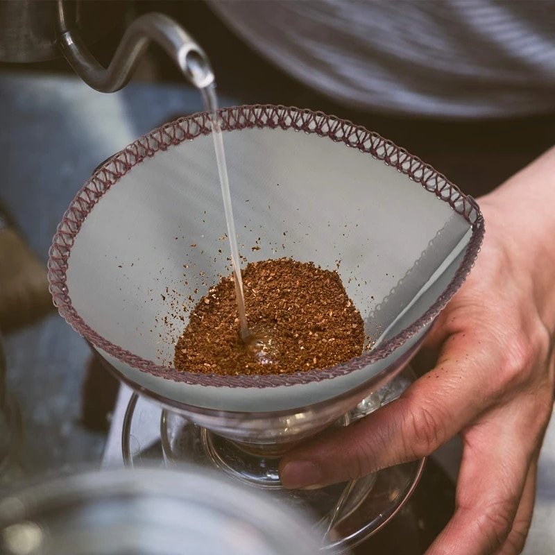 Filtre à Café Réutilisable en Acier Inoxydable Écologique 1 Unité - vue 2
