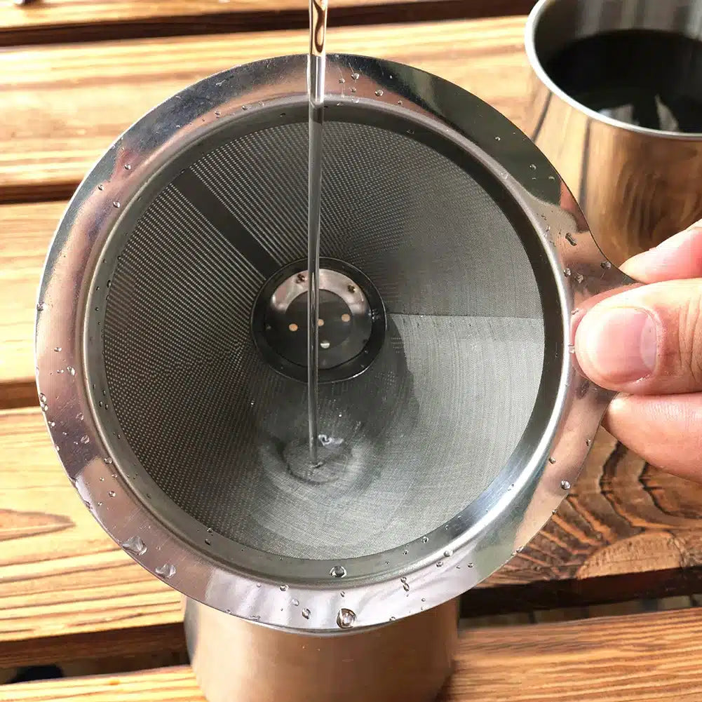 Filtre à Café Réutilisable en Acier Inoxydable Goût Intense 304 - vue 5