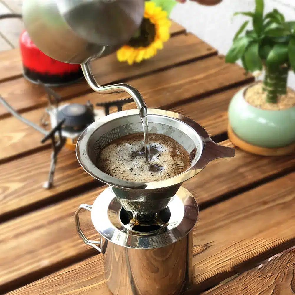 Filtre à Café Réutilisable en Inox Écologique et Pratique 1 Pièce - vue 2