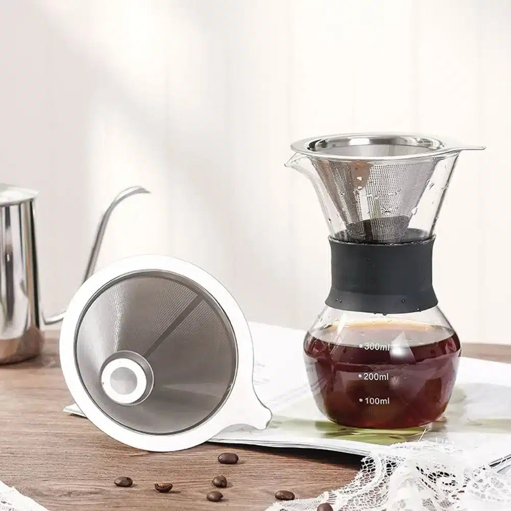 Filtre à Café Réutilisable en Inox Écologique et Économique 1 Pièce - vue 2