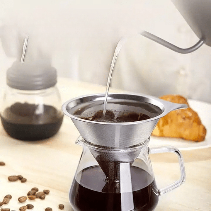 Filtre Chemex en Acier Inoxydable Réutilisable - Durable et Écologique - vue 1