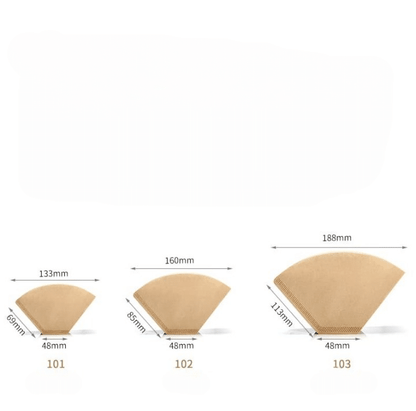 Filtre en Éventail Kalita en Papier Haute Qualité pour Café 100 Pièces - vue 3