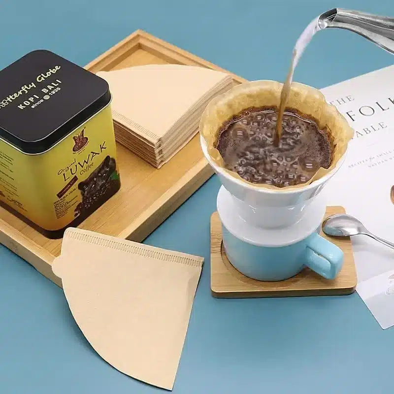 Filtres à Café en Papier Écologique 40 Pièces - Adaptables 2 Tailles - vue 3