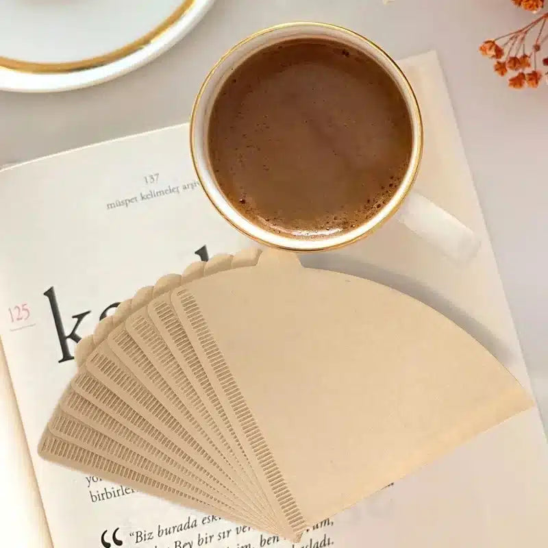 Filtres à Café en Papier Écologique 40 Pièces - Adaptables 2 Tailles - vue 4