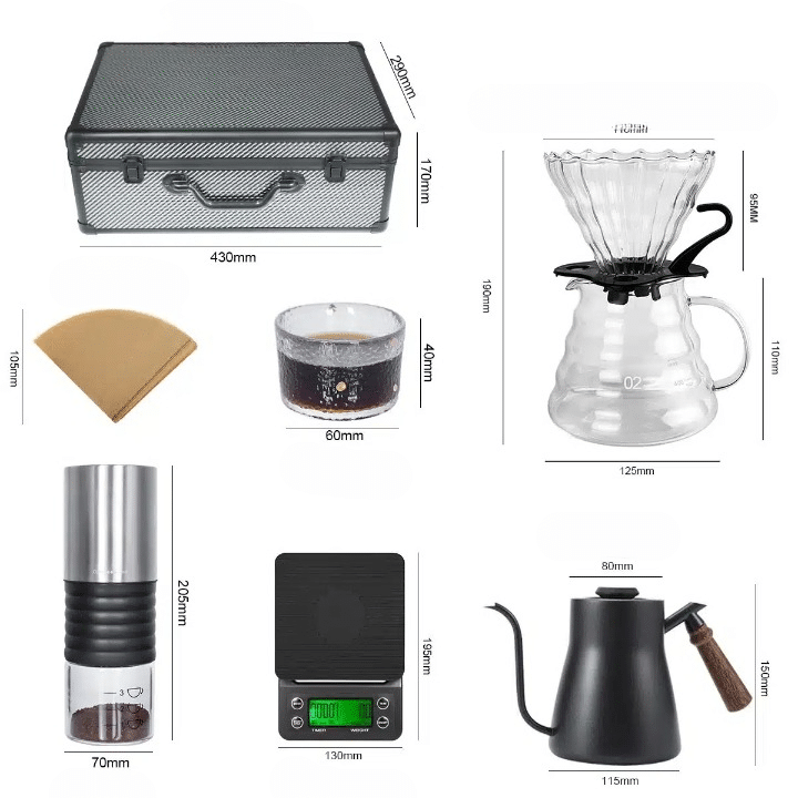 Kit Café Complet en Acier Inoxydable - 6 Pièces Essentielles - vue 2