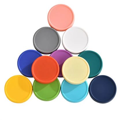 Kit de Couvercles en Silicone Réutilisables pour Bocaux 12 Pièces - vue 1