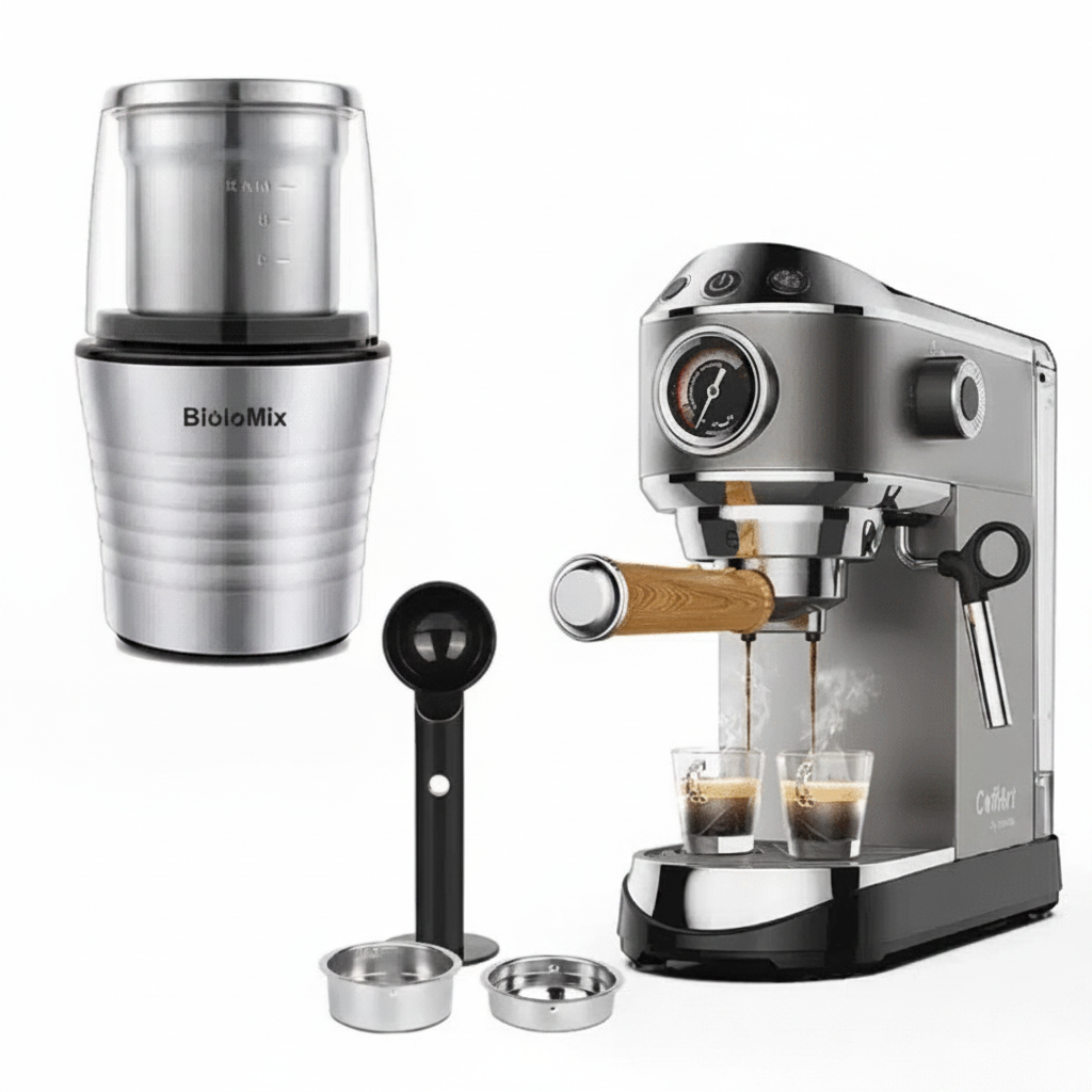 Machine à Café Barista Pro en Acier Inoxydable 20 Bars - vue 3
