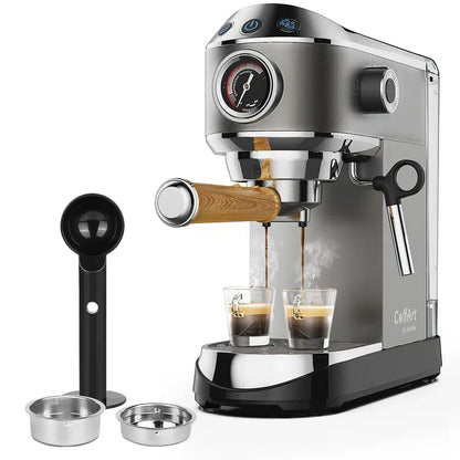 Machine à Café Barista Pro en Acier Inoxydable 20 Bars - vue 1
