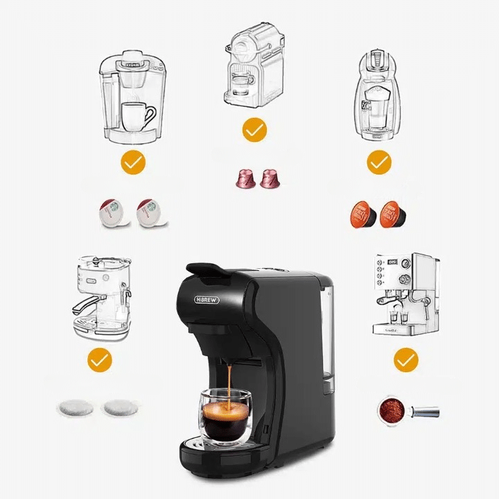 Machine à Café Bureau Compacte Système à Capsules 5-10 Tasses - vue 5