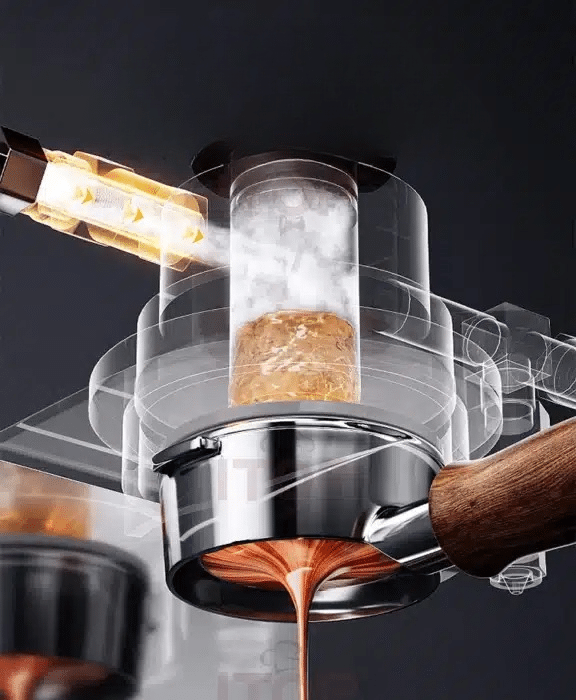 Machine à Café Espresso Italienne 6 Tasses avec Contrôle de Température - vue 3