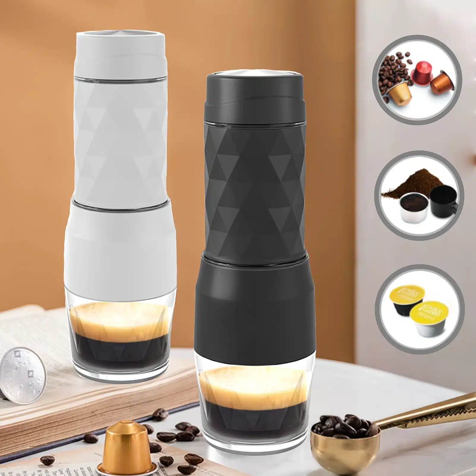 Machine à Café Portable Manuelle pour Expresso - Idéale en Voyage - vue 1