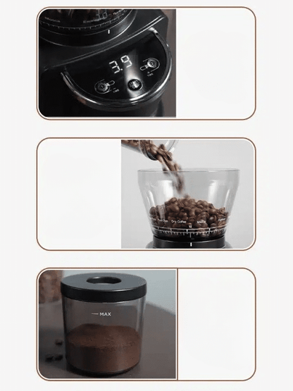 Machine à Café Professionnelle avec Moulin Intégré Électrique 1.5L - vue 2