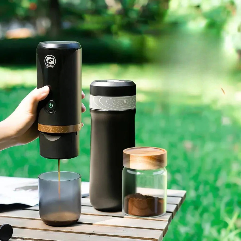 Machine à café italienne Portable en Acier Inoxydable 250ML