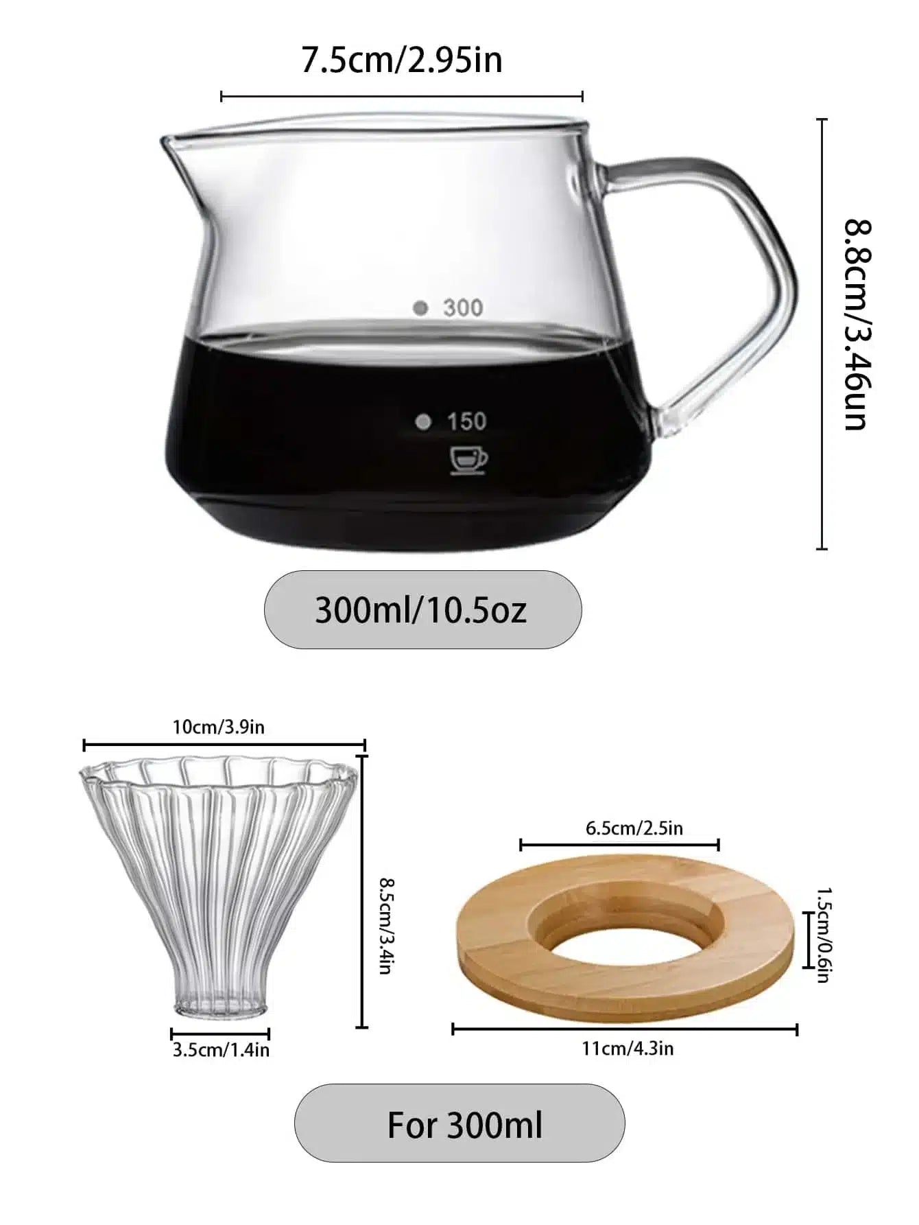 Machine à Café V60 en Plastique avec Capacité 600ML - vue 4