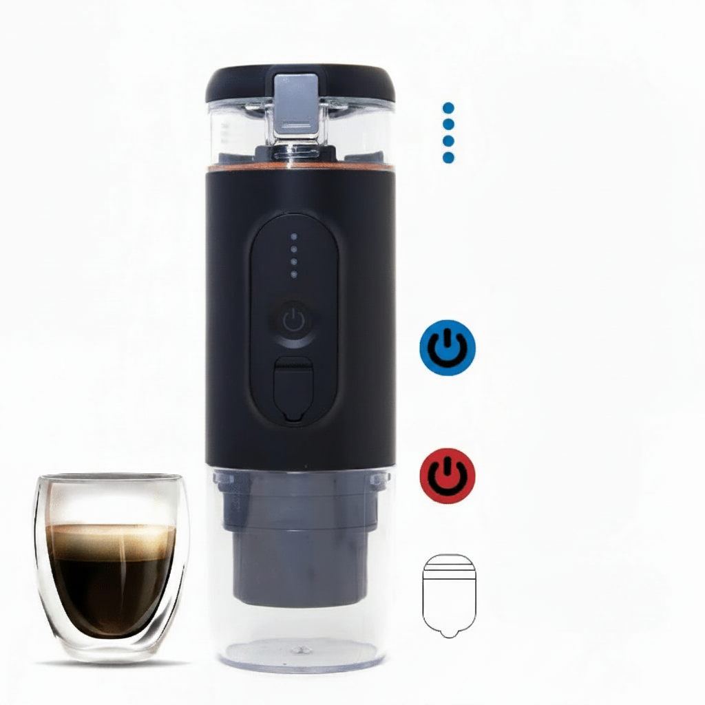 Machine à Espresso Électrique Portable 20 Bars Design Compact - vue 6