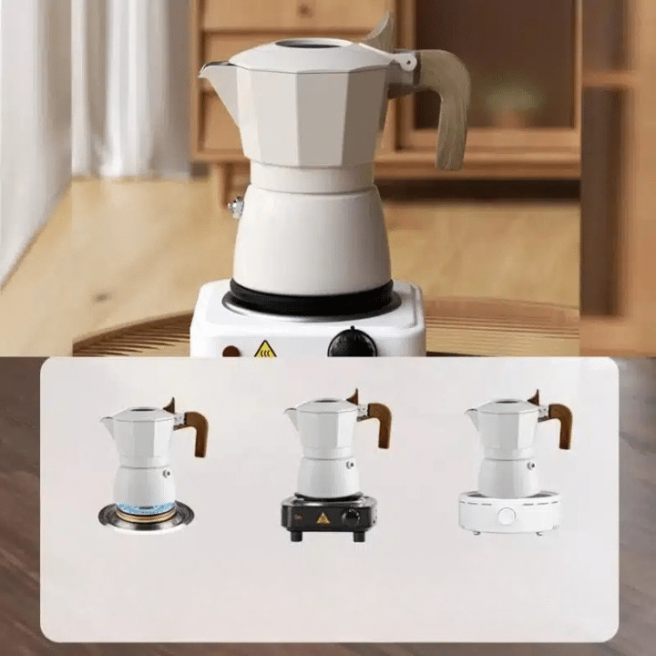 Cafetière Moka Pot en Aluminium 6 Tasses - vue 2