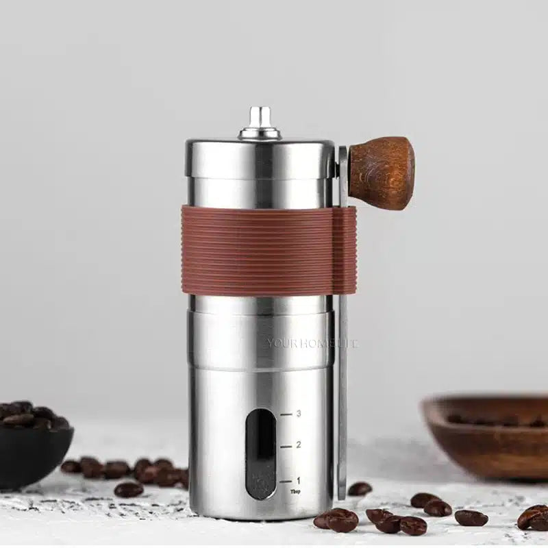 Moulin à Café en Acier Inoxydable avec Meule en Céramique Compact - vue 1
