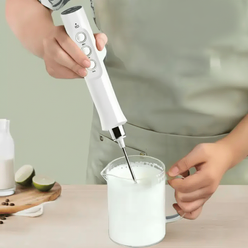 Mousseur à Lait Sans Fil 3 Vitesses - Accessoire Café Pratique - vue 6