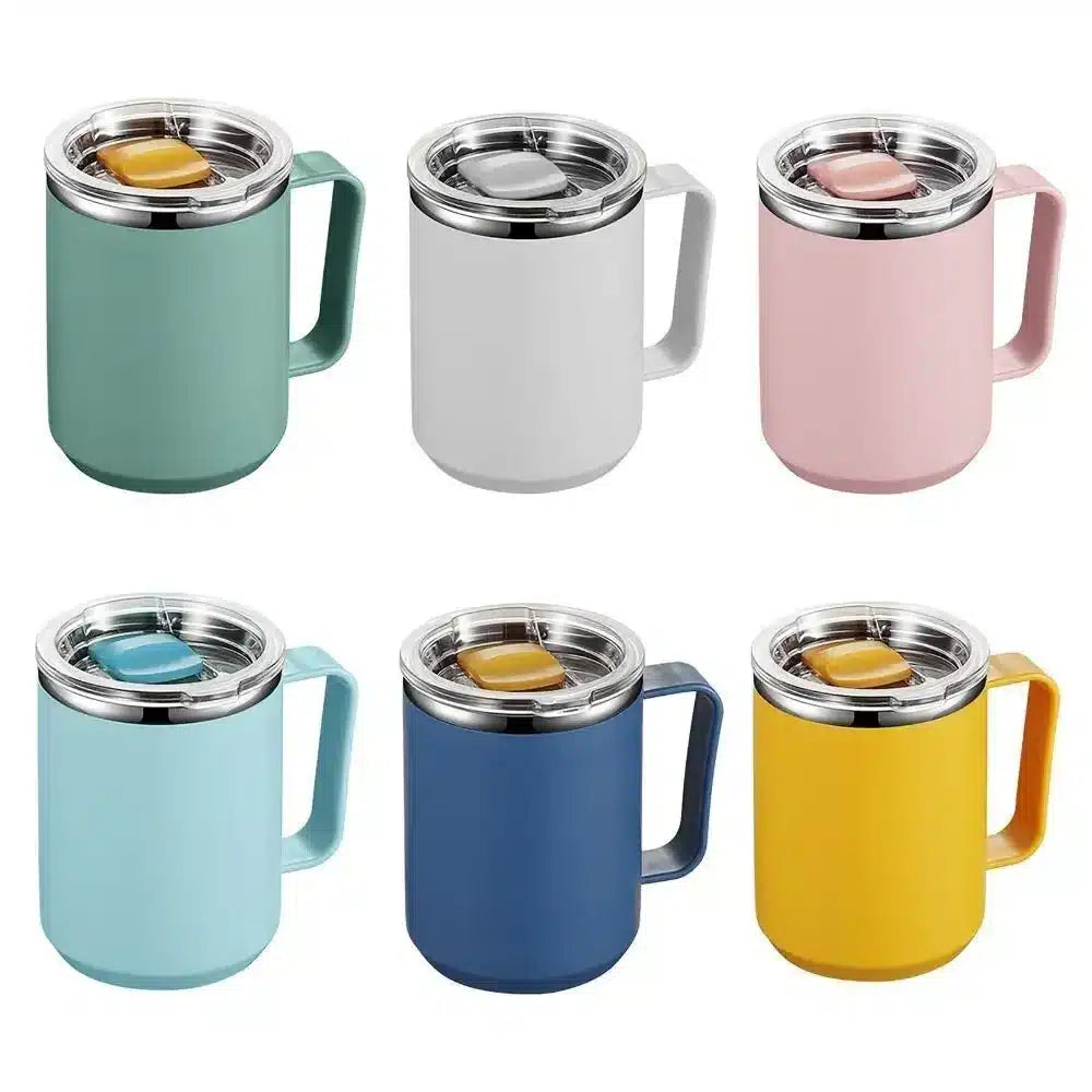 Mug Isolé en Acier Inoxydable Bleu 350ML - Pratique et Élégant - vue 2
