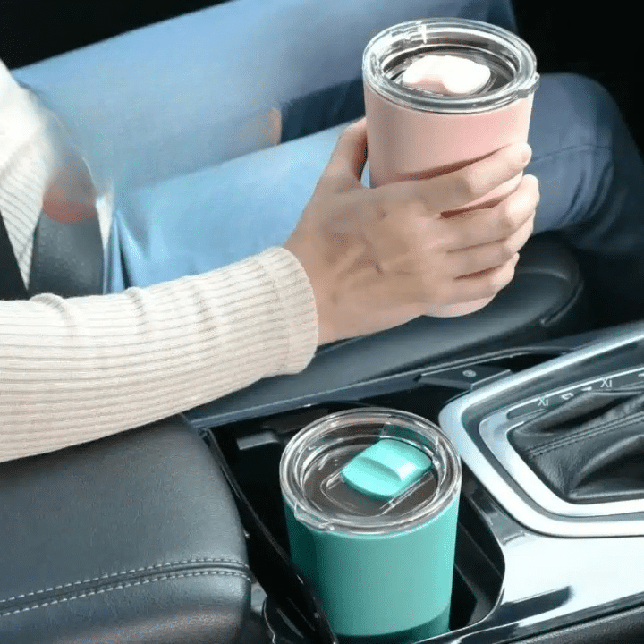 Mug Isolé en Acier Inoxydable Bleu 350ML - Pratique et Élégant - vue 4