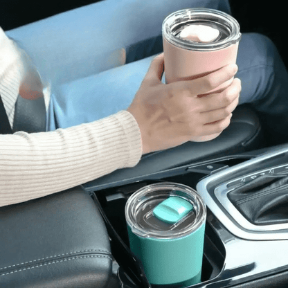 Mug Isolé en Acier Inoxydable Bleu 350ML - Pratique et Élégant - vue 4