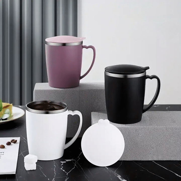 Mug Isotherme en Acier Inoxydable pour Café à Emporter 350ML - vue 2