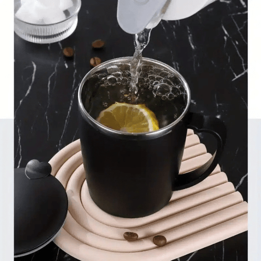 Mug Isotherme en Acier Inoxydable pour Café à Emporter 350ML - vue 1
