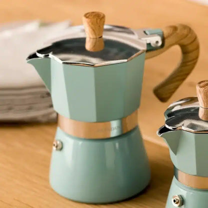 Cafetière à Moka en Aluminium Design Italien 6 Tasses - vue 1