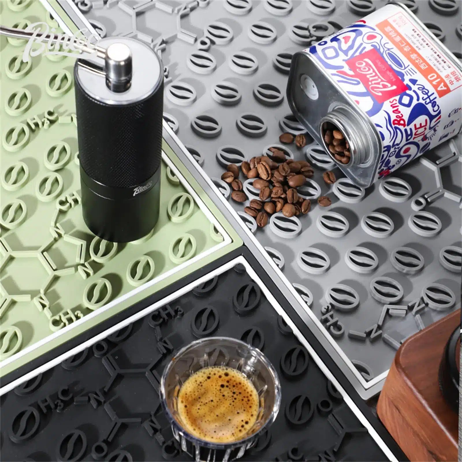 Tapis Barista Antidérapant en PVC pour Préparation de Café 60x40CM - vue 2