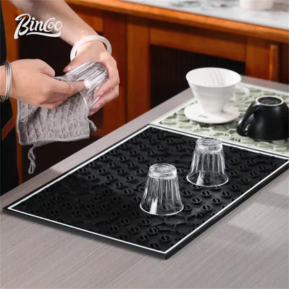 Tapis Barista Antidérapant en PVC pour Préparation de Café 60x40CM - vue 6