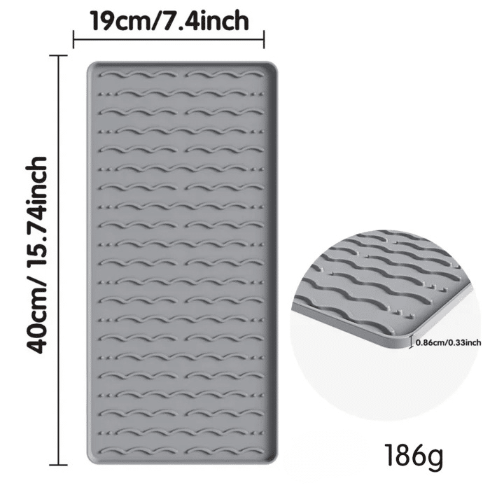 Tapis Barista en Silicone Antidérapant Imperméable 60x40CM - vue 4
