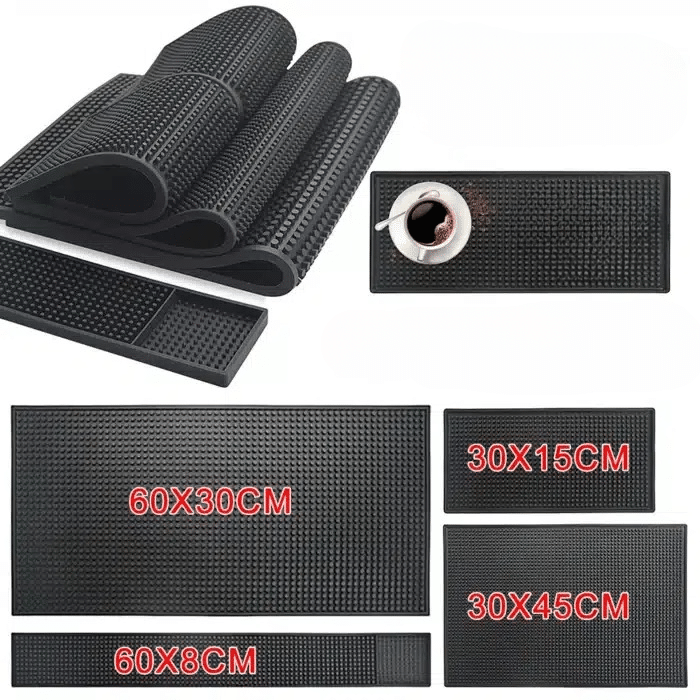 Tapis de Barista en PVC Anti-Dérapant Épais 60x40CM - vue 1