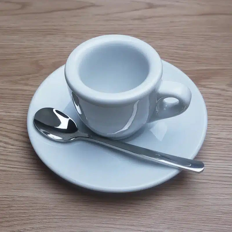 Tasse à Café Bistrot en Porcelaine Blanche Élégance Parisienne 250ML - vue 2
