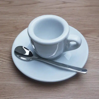 Tasse à Café Bistrot en Porcelaine Blanche Élégance Parisienne 250ML - vue 2