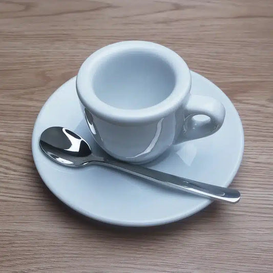 Tasse à Café Bistrot en Porcelaine Blanche Élégance Parisienne 250ML - vue 2