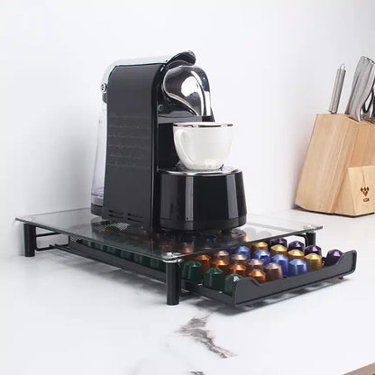Tiroir à Café en Bois Design Moderne pour 60 Capsules - vue 2