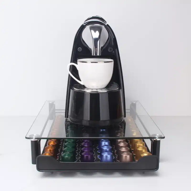 Tiroir à Café en Bois Design Moderne pour 60 Capsules - vue 3