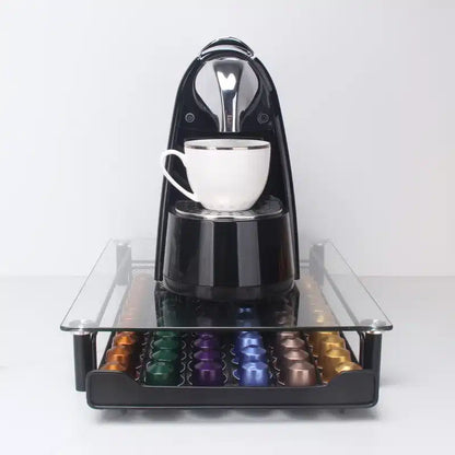 Tiroir à Café en Bois Design Moderne pour 60 Capsules - vue 3